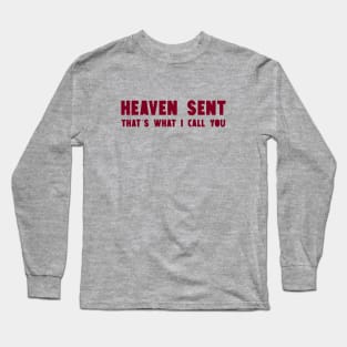 Heaven Sent, burgundy Long Sleeve T-Shirt